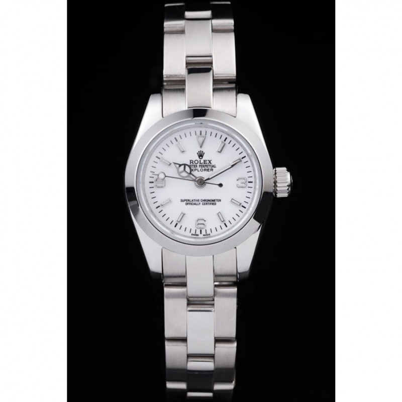 Rolex Explorer Polished Stainless Steel White Dial 98088-1