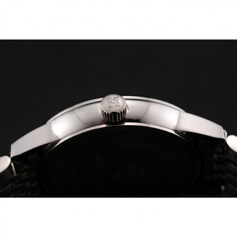 High Quality Replica Watches Patek Philippe Calatrava Ladies White Dial Stainless Steel Case And Bracelet 1453834-8