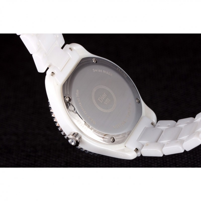 Dior VIII Baguette Cut White Diamonds with Diamond Encrusted Dial cd06 621359-8
