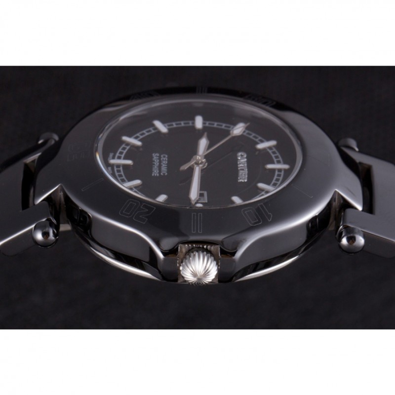 Cartier Pasha 34mm Black Dial Black Ceramic Case-5