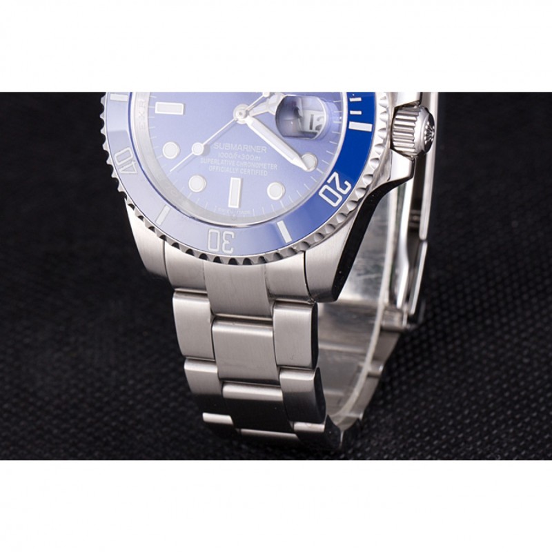 Rolex Submariner Stainless Steel Link Bracelet Blue Dial 621687-5