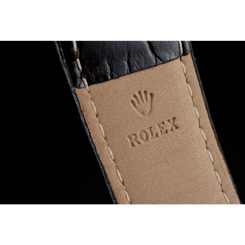 Rolex Daytona Gold Case Crystal Studded Bezel Black Dial-7