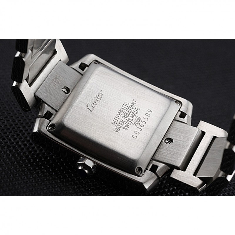 Swiss Cartier Tank Francaise Steel Case White Dial Roman Numerals Stainless Steel Bracelet 622649-7