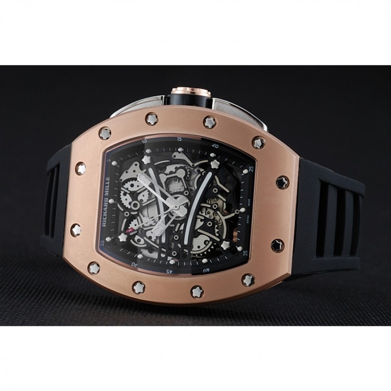 Richard Mille RM 61-01 Yohan Blake Limited Edition Gold Case Black Bracelet 1454203-3