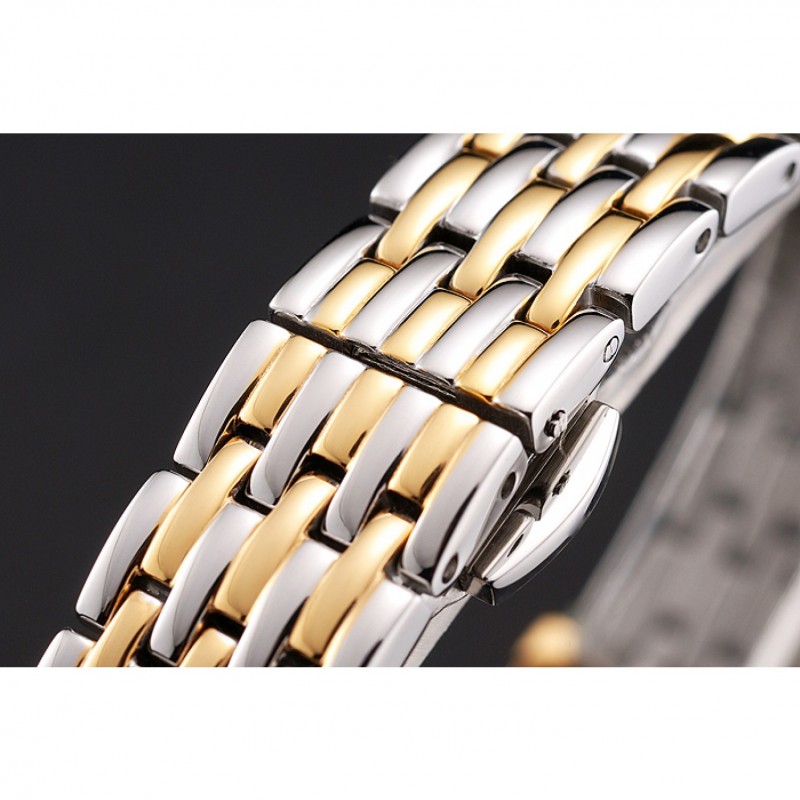 AAA Replica Watches Vacheron Constantin Fine Gold Dial With Diamonds Gold Case Two Tone Bracelet-5