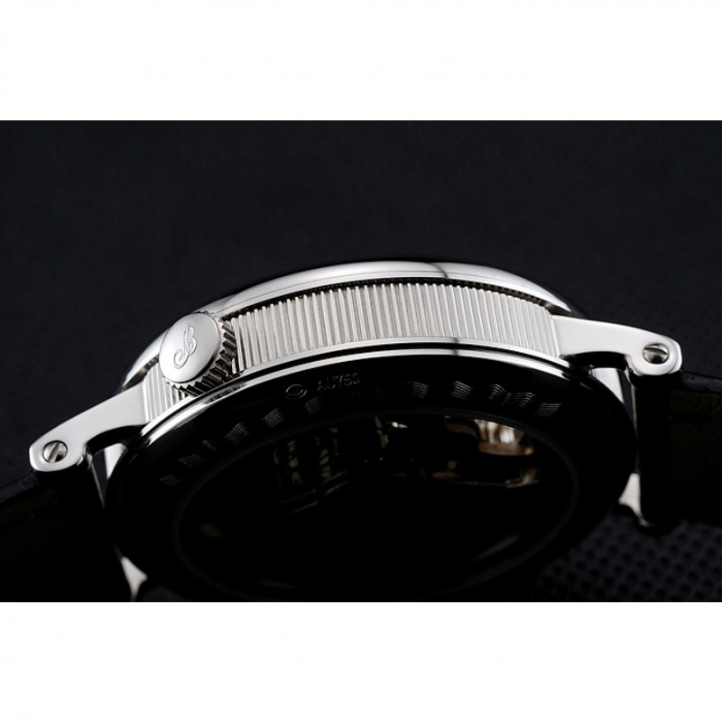 Breguet Tradition Grande Complication Silver Case Black Leather Bag 1454033-7