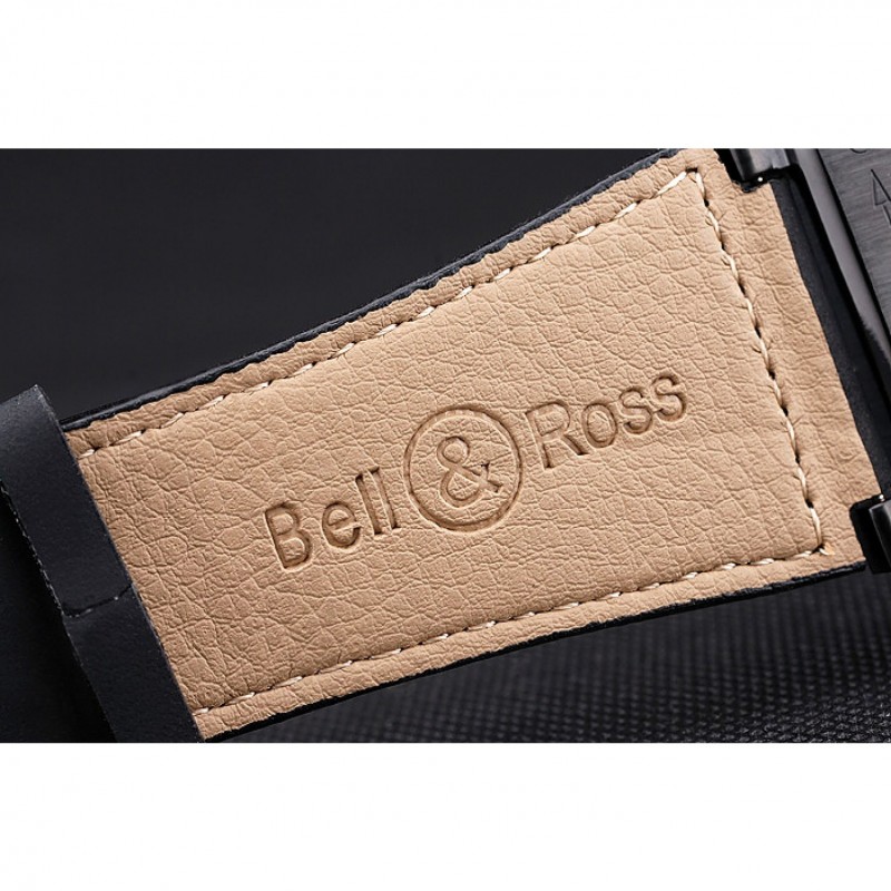 Bell and Ross BR 01-92 Black Dial Black Case Black Leather Strap-7