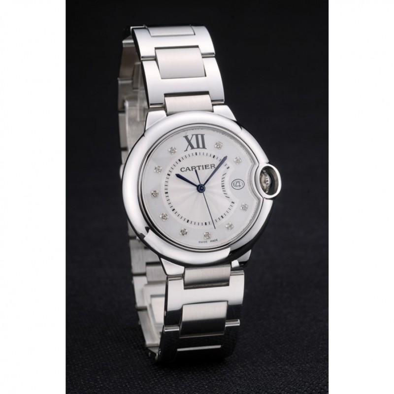 Cartier Ballon Bleu 38mm White Dial Stainless Steel Case And Bracelet-2