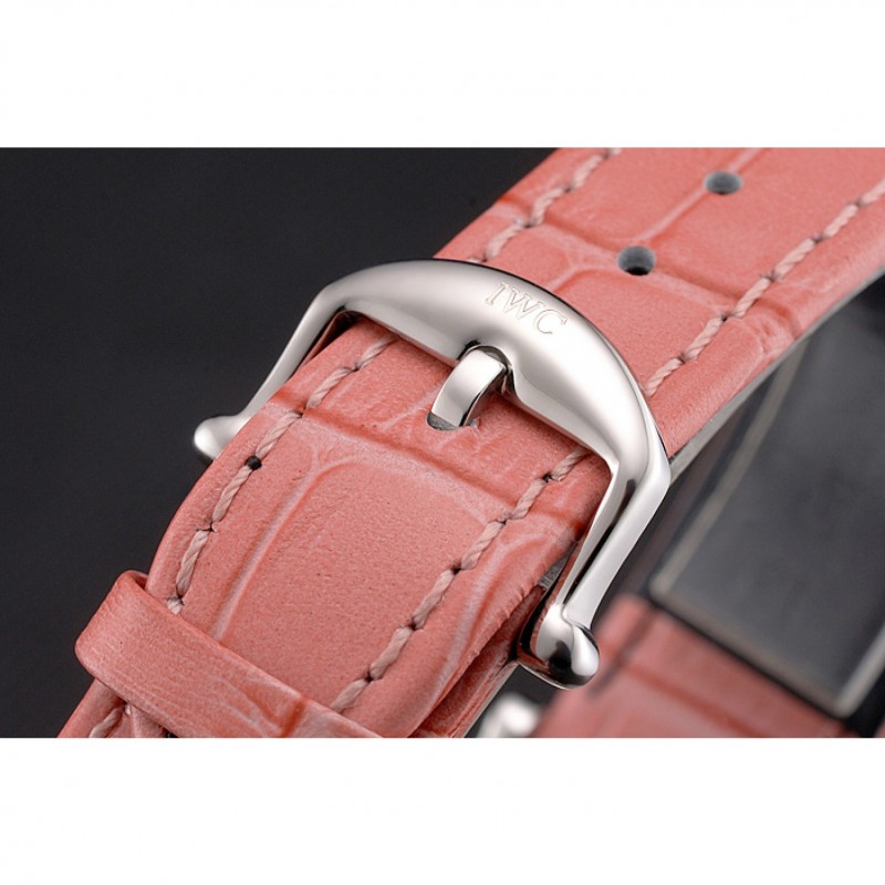 IWC Portofino Day And Night White Dial Stainless Steel Case Pink Leather Strap-5