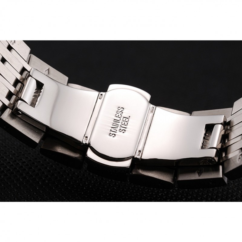 AAA Replica Watches Omega De Ville White Dial Roman Numerals Stainless Steel Case And Bracelet 1453791-6