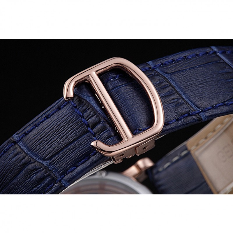 Cheap Cartier Rotonde Skeleton Flying Tourbillon Blue 621965-5