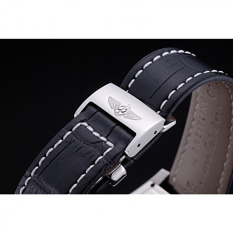 Breitling Bentley Flying B Chronograph Leather Bracelet Watch 622330-4