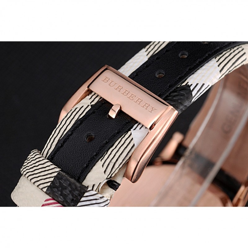 Burberry The City Classic Silver Dial Black Bracelet 622565-8
