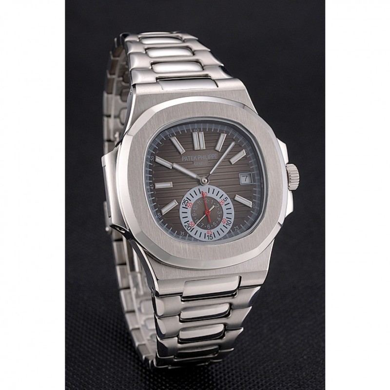 Patek Philippe Nautilus Gray Dial Stainless Steel Case And Bracelet-2