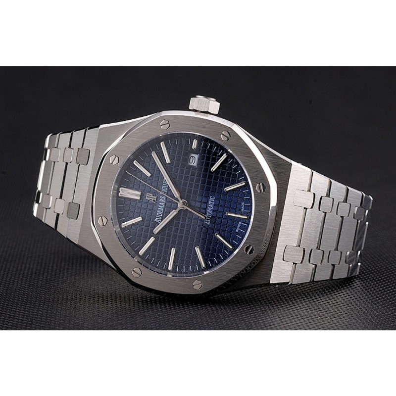 Swiss Audemars Piguet Royal Oak Blue Dial Stainless Steel Case And Bracelet-2