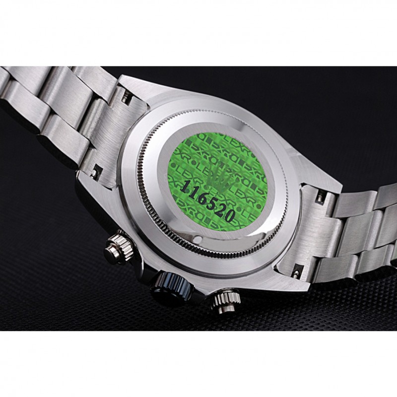 Rolex Daytona Stainless Steel Black Enameled White Dial-7