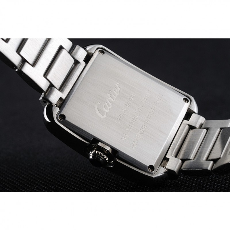 High Quality Cartier Tank Anglaise 30mm White Dial Stainless Steel Case And Bracelet-5