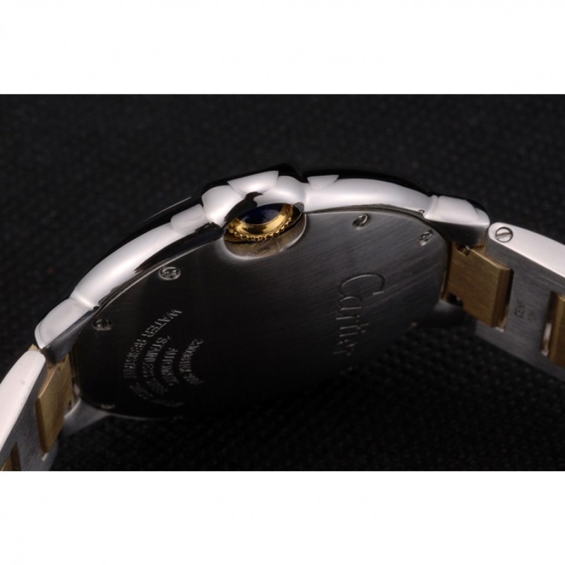 Cartier Ballon Bleu 42mm White Dial Stainless Steel Case Two Tone Gold Bracelet-8
