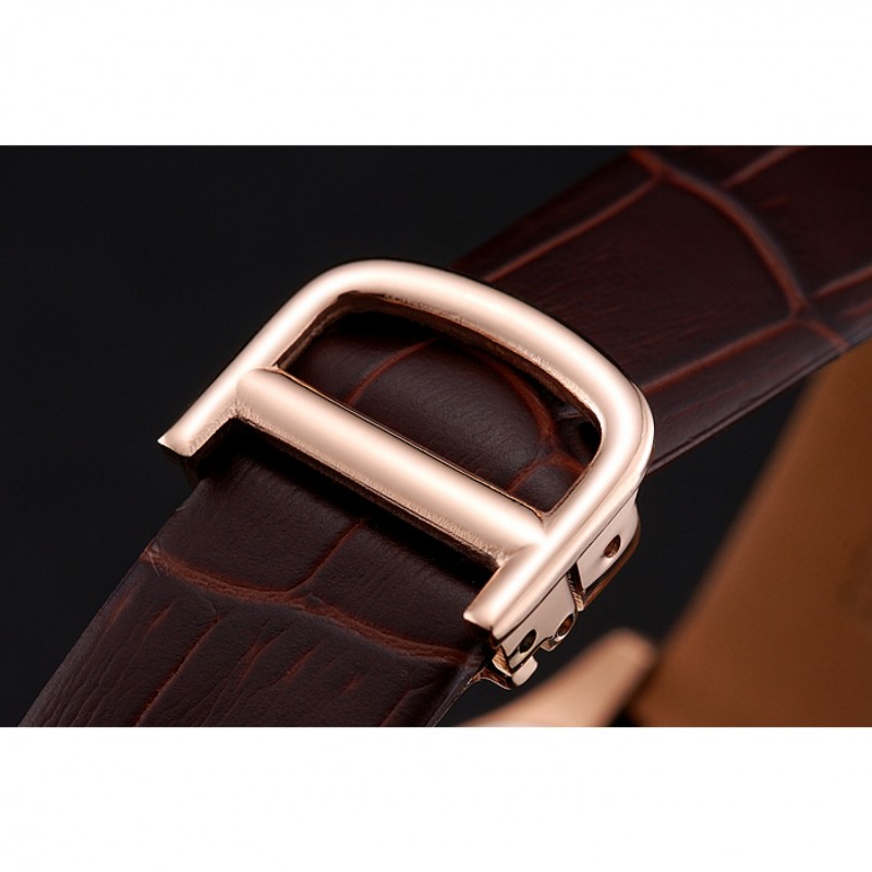 Cartier Santos 100 Diamond Rose Gold Bezel 621932-5