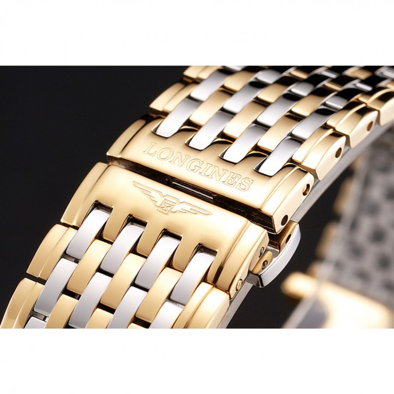 Swiss Longines Grande Classique White Dial Gold Case Two Tone Bracelet-5