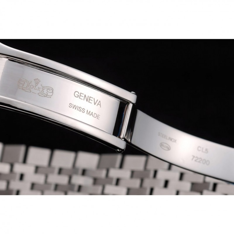 Rolex DayDate Diamond Plated Stainless Steel Bracelet Diamond Plated Dial 41985-6