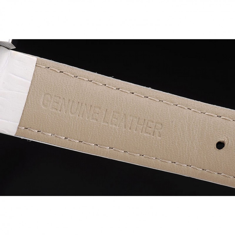 Jaeger le Coultre Reverso Squadro Lady White Leather Strap Pearl Dial 41970-8