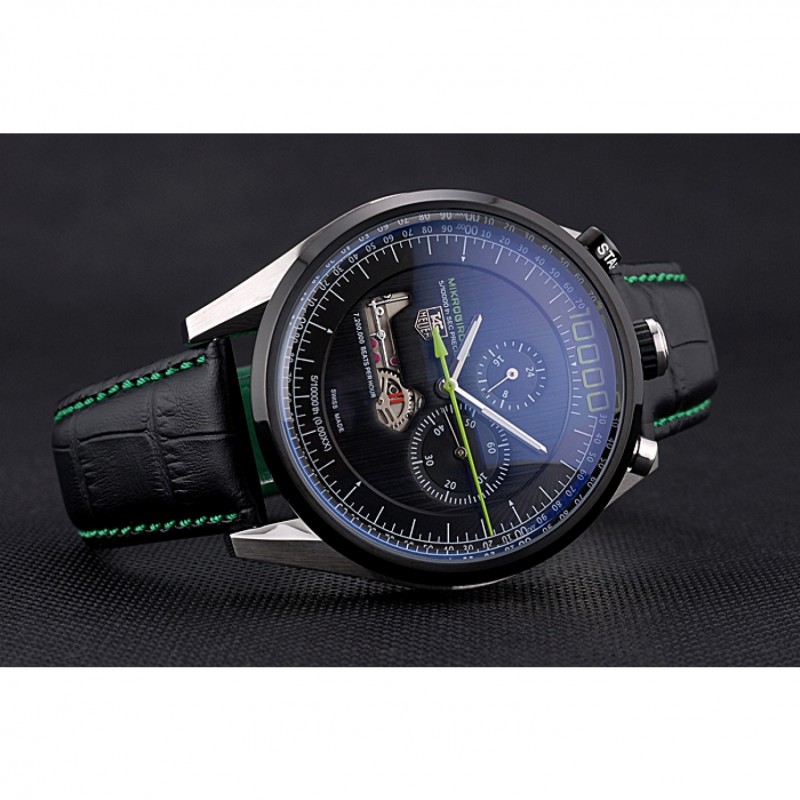 SS Replica Watches Tag Heuer Mikrogirder 10000 Black 622073-4
