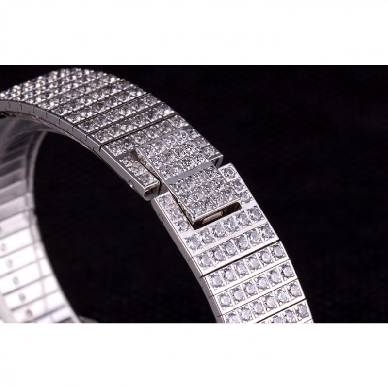 Piaget Swiss Limelight Diamonds Encrusted Stainless Steel Watch 80294-7
