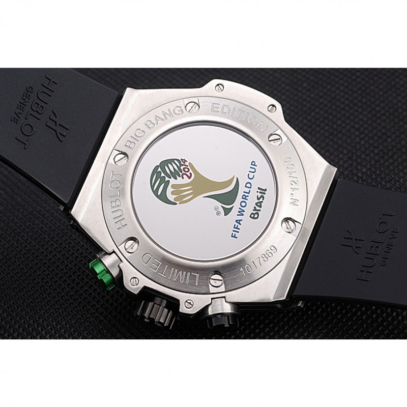 Luxury Replica Watches Hublot Big Bang Unico Bi-Retrograde Chrono King Stainless Steel Case Black Rubber Strap 622770-8