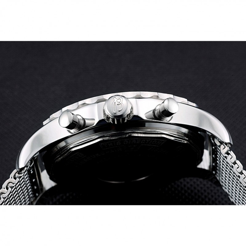 Breitling Navitimer Stainless Steel Strap Beige Dial-7