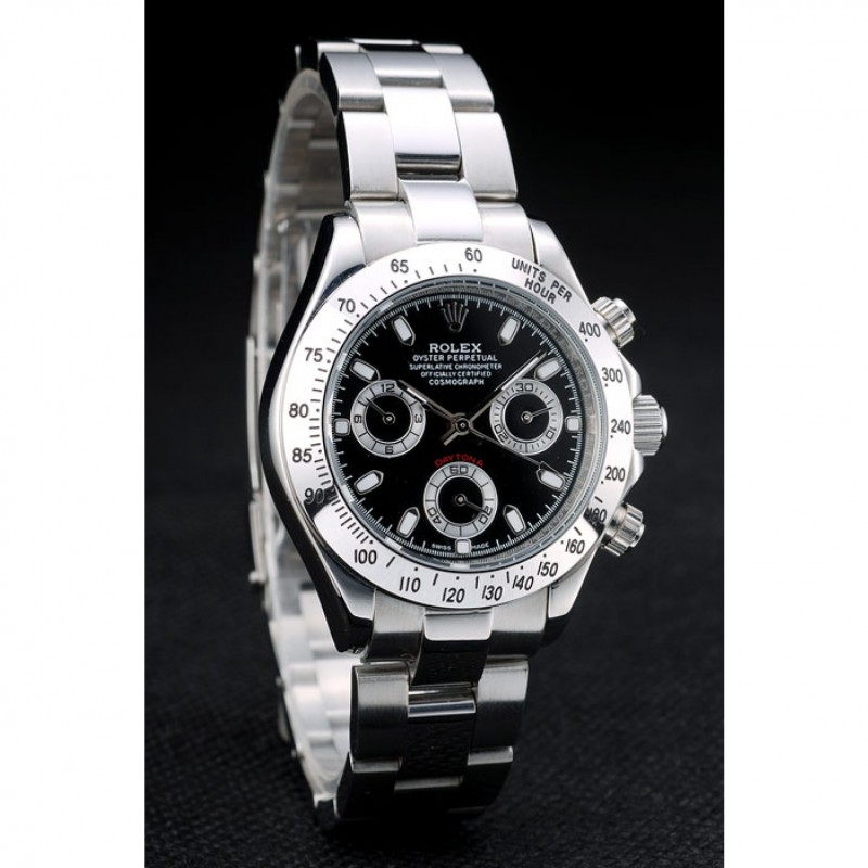 Rolex Daytona Lady Stainless Steel Case Black Dial Tachymeter-2
