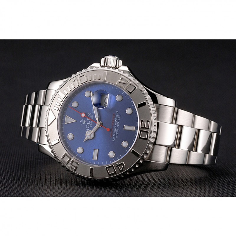 Rolex Yacht-Master Blue Dial Stainless Steel Case And Bracelet-3