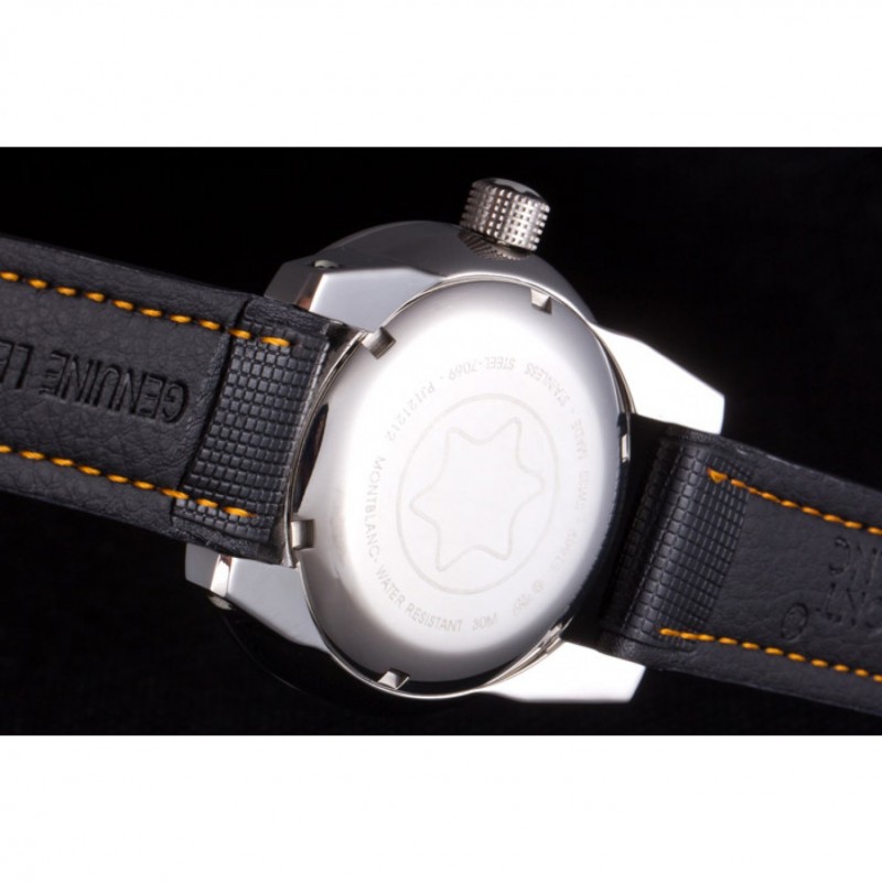 High End Replica Watches Montblanc Timewalker Hemispheres Leather Strap 621625-8