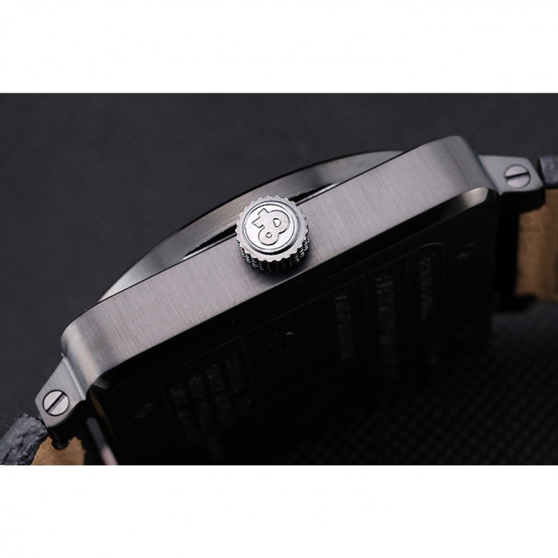 Bell and Ross BR 01-92 Black Dial Black Case Black Leather Strap-6