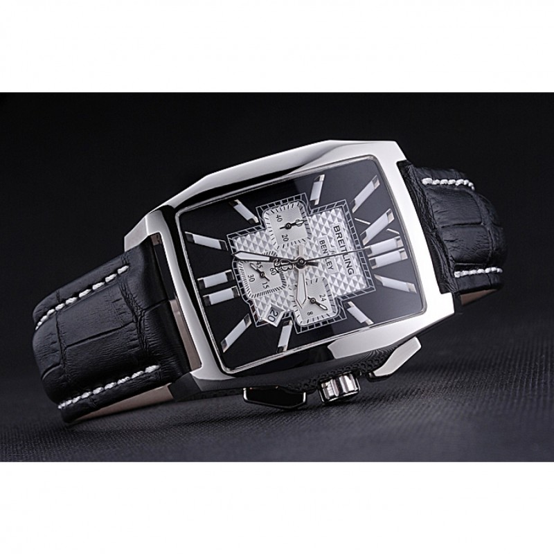 Breitling Bentley Flying B Chronograph Leather Bracelet Watch 622330-2