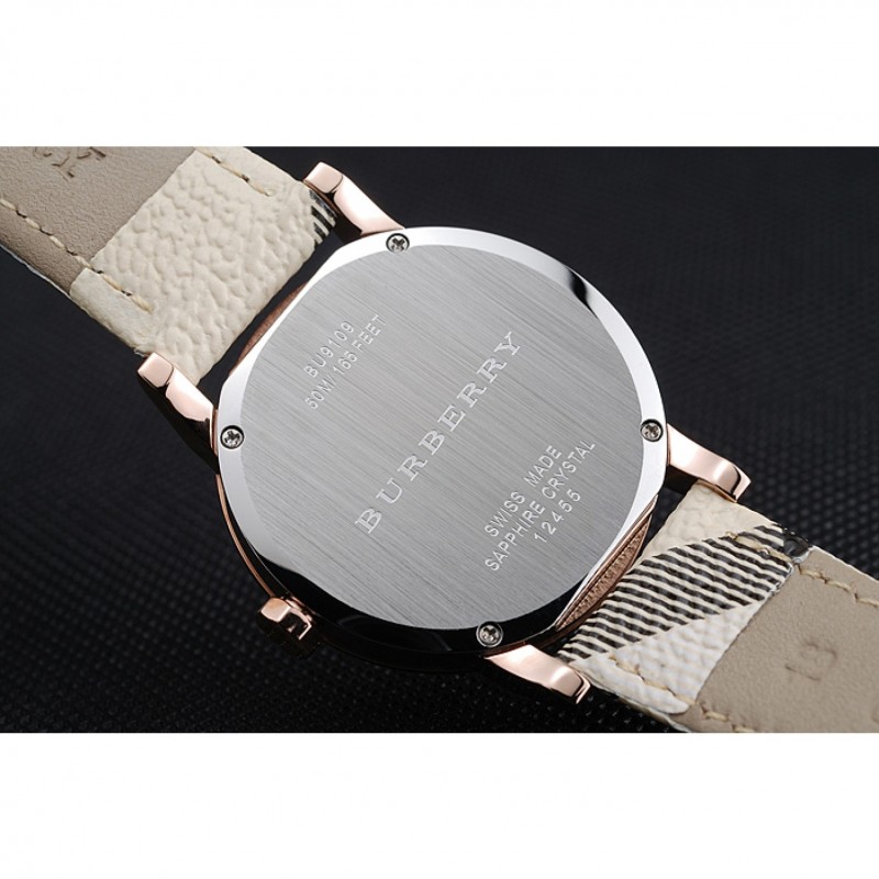 Burberry The City Classic Grey Dial Haymarket Bracelet 622566-6