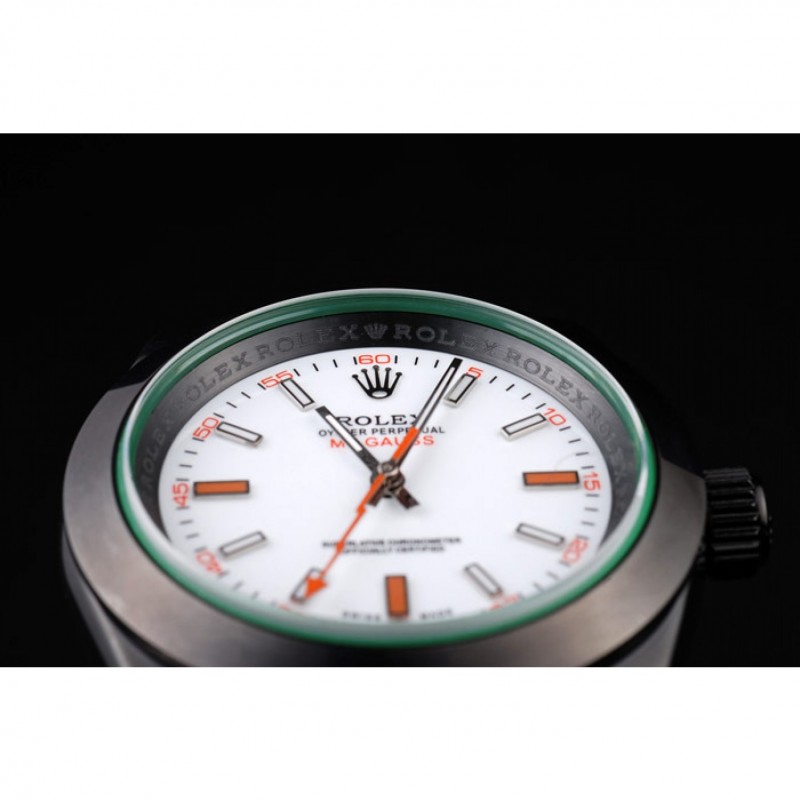 Rolex Milgauss Pro-Hunter Tinted Green Saphire White Dial-5
