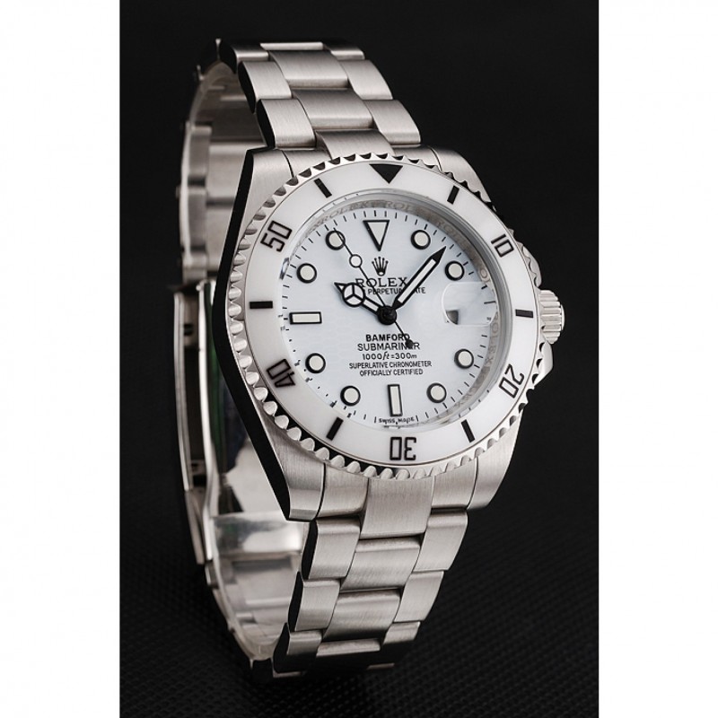 Rolex Submariner Bamford White Dial Stainless Steel Bracelet 1453863-1