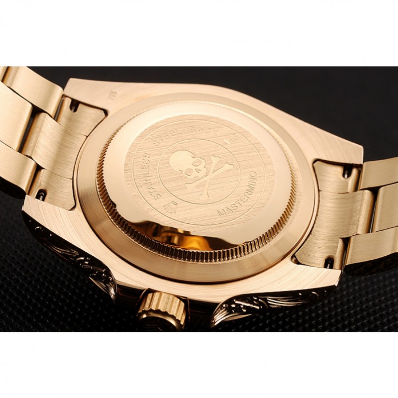 Rolex Submariner Skull Limited Edition Black Dial Gold Case And Bracelet 1454071-7