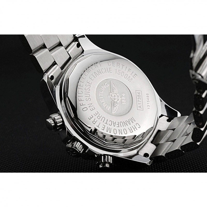 High Quality Replica Watches Breitling Superocean Chronograph II Black Dial Stainless Steel Bracelet 622428-7
