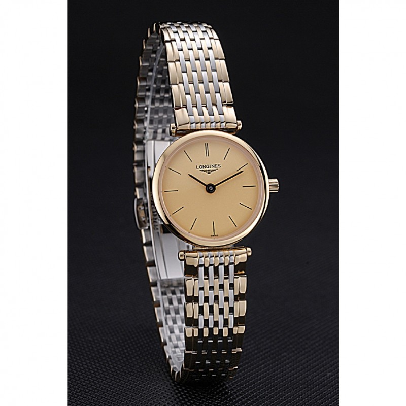 Longines La Grande Classique Two Tone Band Champagne Dial Femme 622096-2
