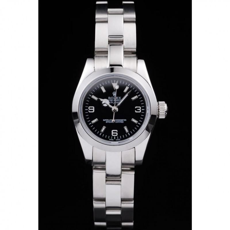 Rolex Explorer Polished Stainless Steel Black Dial 98089-1