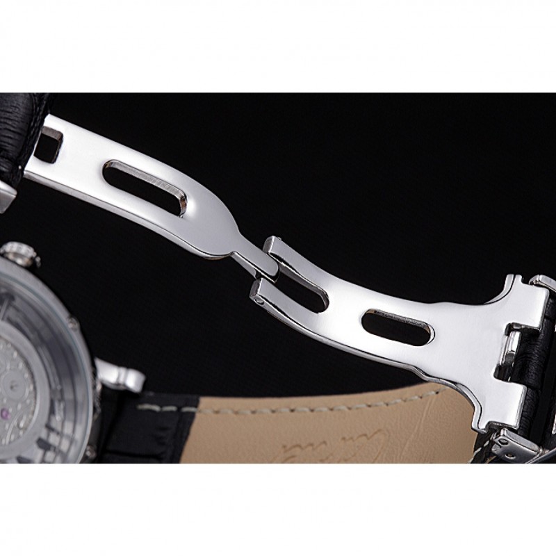 High Quality Replica Watches Cartier Rotonde Skeleton Flying Tourbillon Black 621972-6