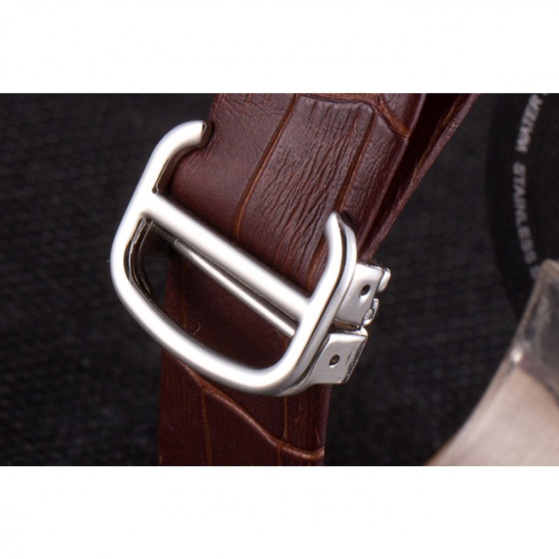 Cartier Ballon Bleu Brown Leather Strap 621448-7