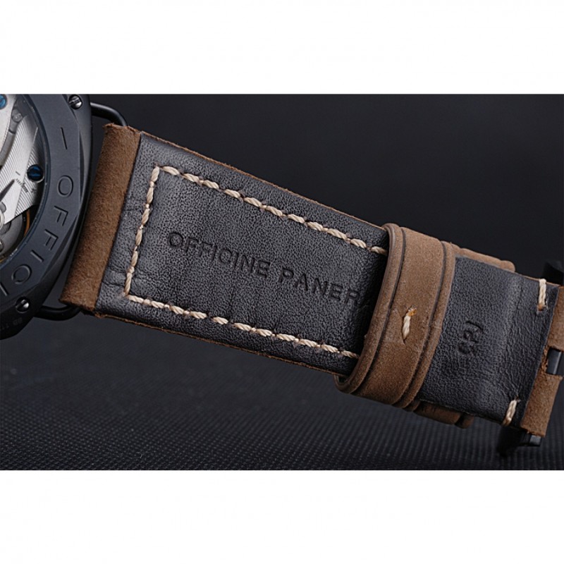 Panerai Luminor Marina Militare Ion Plated Stainless Steel Bezel Khaki Bracelet 622319-7