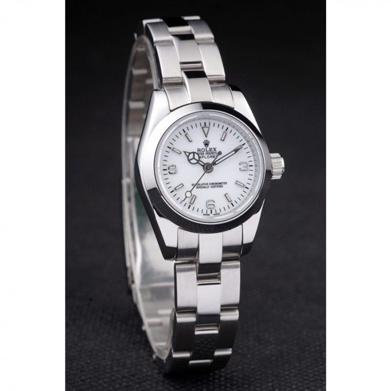 Rolex Explorer Polished Stainless Steel White Dial 98088-2