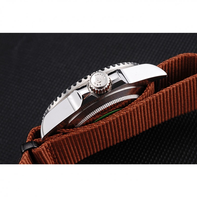Luxury Rolex Submariner STEALTH MK III Brown Fabric Band rl425 621387-7
