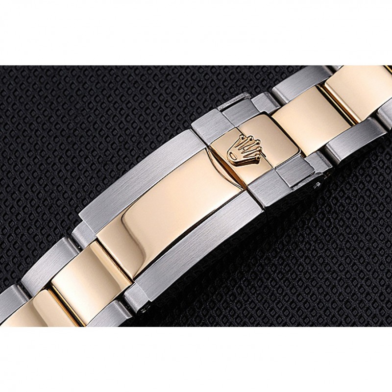 Rolex Plated Yellow Gold and Stainless Steel Link Bracelet 622485-4