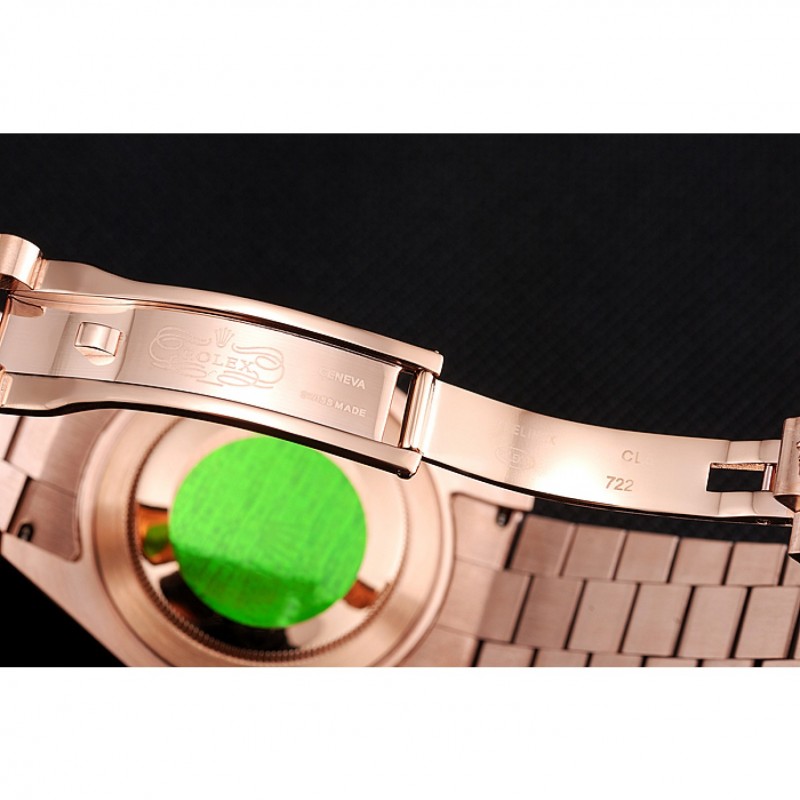 Swiss Rolex Day Date 40 Rose Gold Etched Dial Rose Gold Case And Bracelet-6