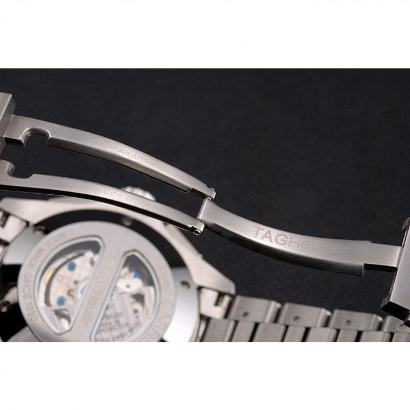 AAA Tag Heuer Swiss Carrera Tachymeter Bezel Stainless Steel White Dial-5
